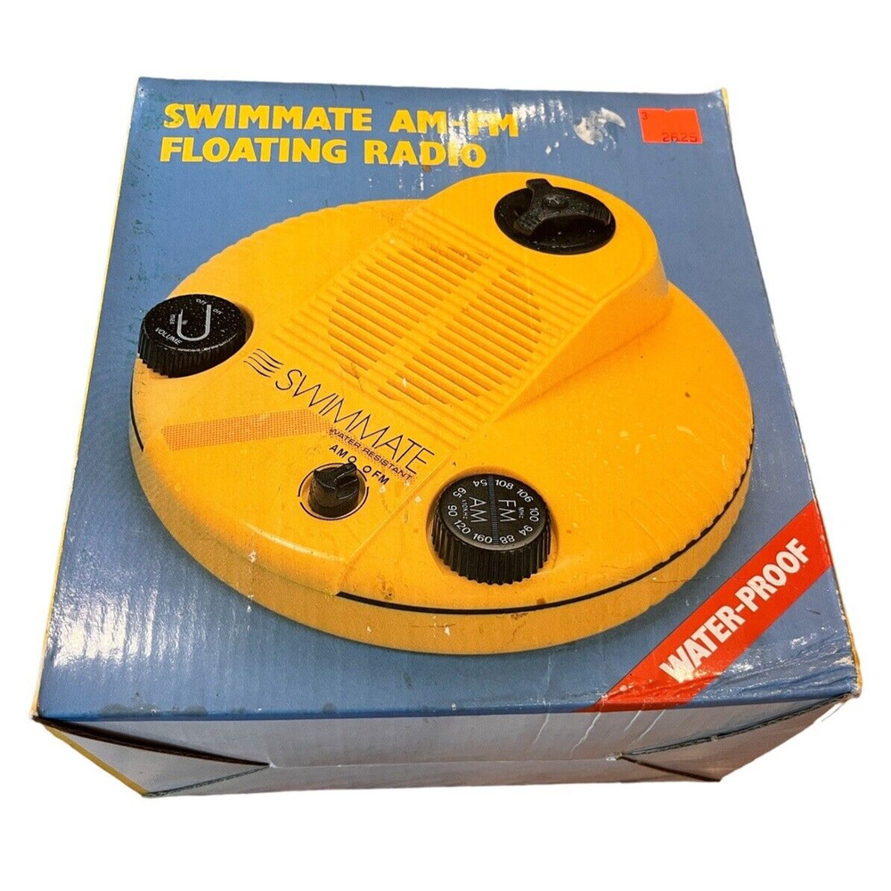 Swimmate am/fm Floating Radio Vintage New Open Box Rare Collectible Pool Party